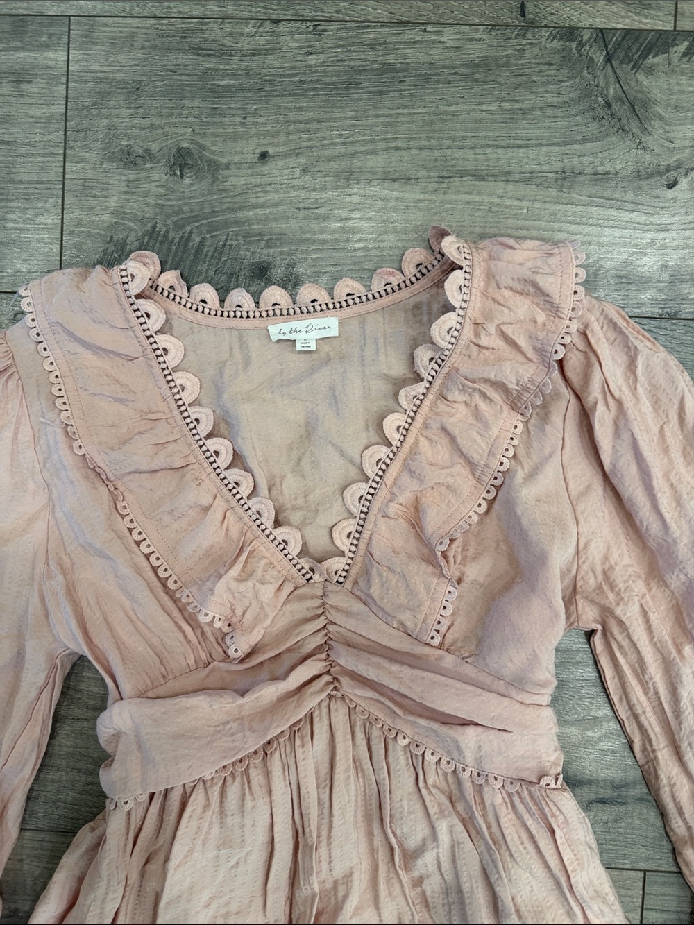Women’s Mini Ruffle Dress - Picture 2 of 5